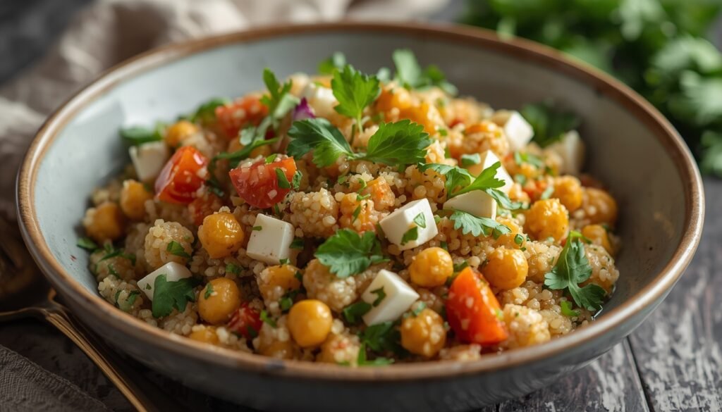 lucid origin a cinematic photo of quinoa chickpea power salad is exceptionally healthy photog 0